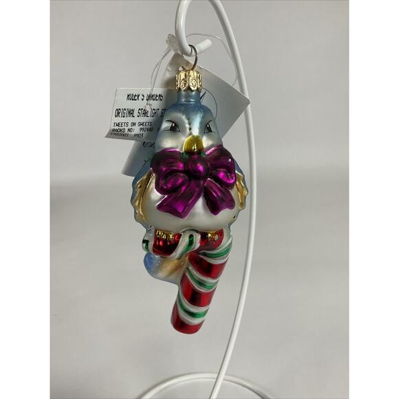 Christopher Radko Tweets On Sweets Glass Christmas Ornament - Picture 1 of 12